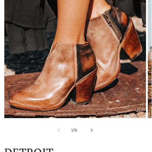 freebird Shoes - Freebird Detroit Two-Tone Leather Ankle Booties